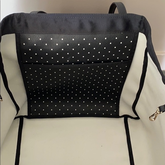 Black and white polka dotted Kate Spade tote - Picture 8 of 8